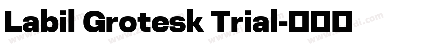 Labil Grotesk Trial字体转换